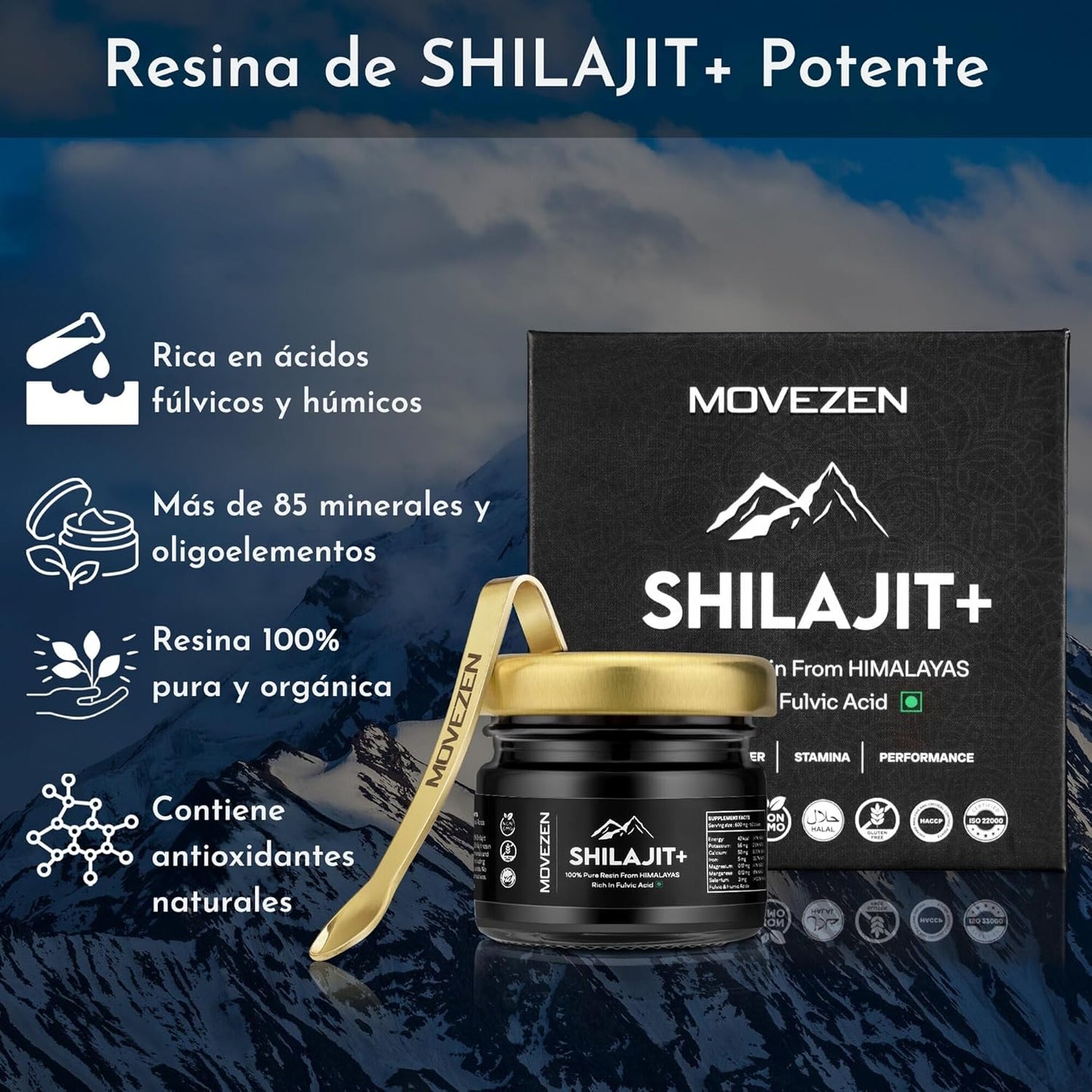 Resina Orgánica Pura del Himalaya SHILAJIT 100g